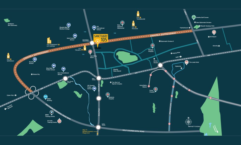 ATS Homekraft Sanctuary 105 Location Map