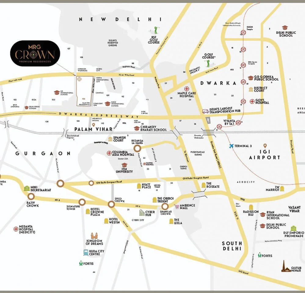 MRG Crown Location Map