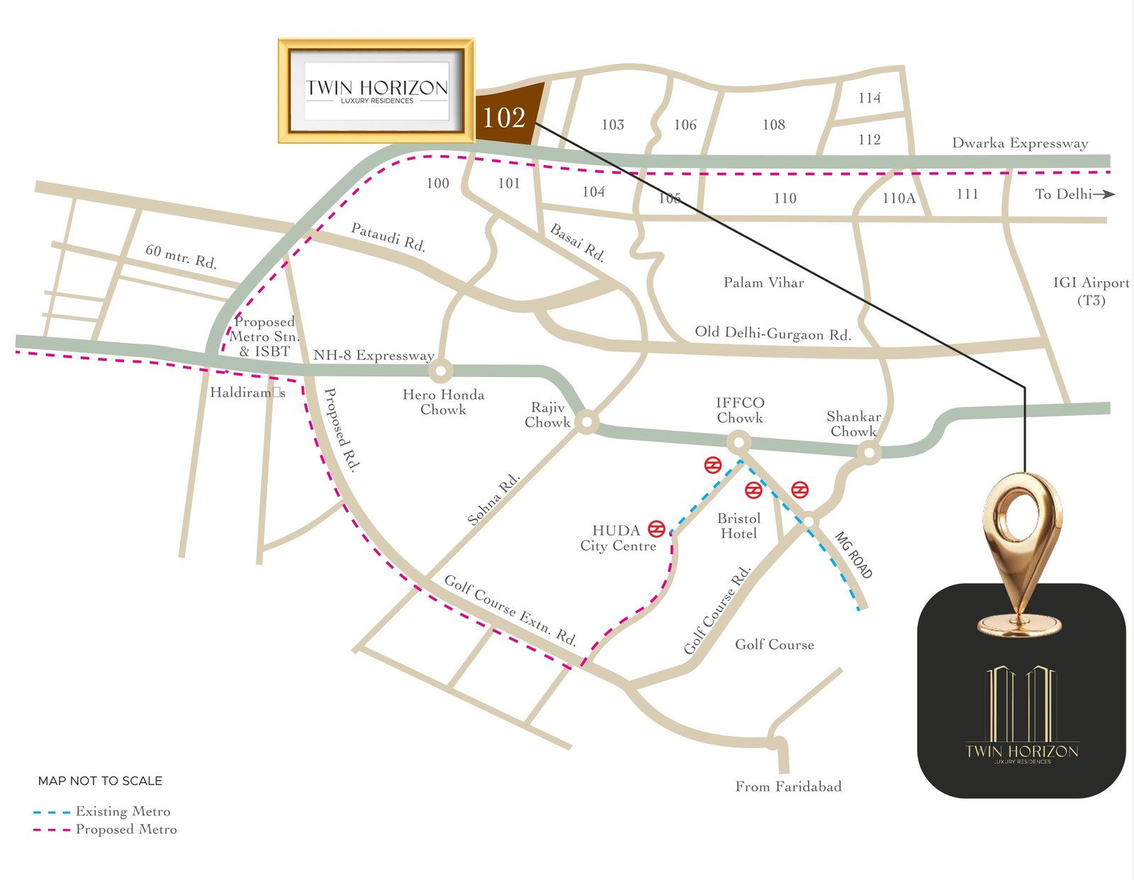 HCBS Twin Horizon Location Map